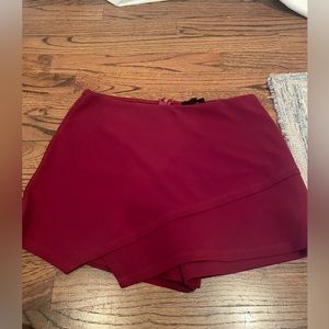 Maroon Skort